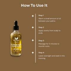 Rosemary & Peppermint Extreme Hair Growth Oil β 100% Pure & Natural