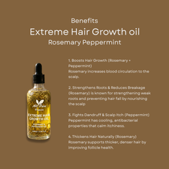 Rosemary & Peppermint Extreme Hair Growth Oil β 100% Pure & Natural
