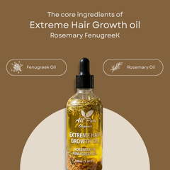 Rosemary & Fenugreek Extreme Hair Growth Oil β 100% Pure & Natural