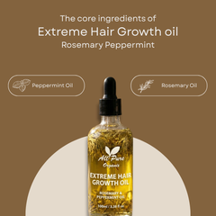 Rosemary & Peppermint Extreme Hair Growth Oil – 100% Pure & Natural