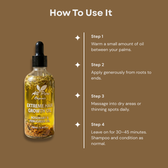 Rosemary & Fenugreek Extreme Hair Growth Oil – 100% Pure & Natural