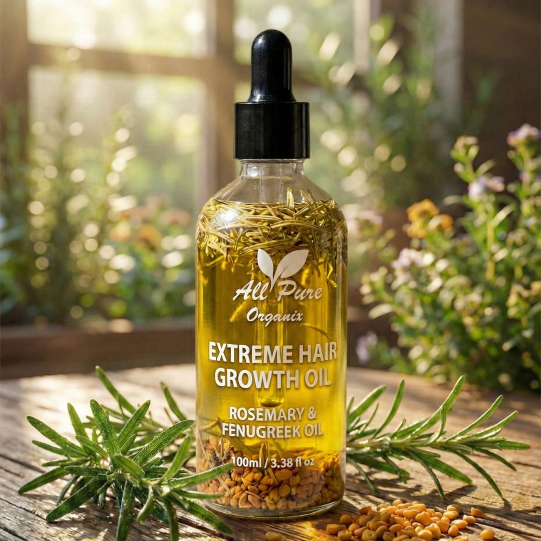 Rosemary & Fenugreek Extreme Hair Growth Oil – 100% Pure & Natural