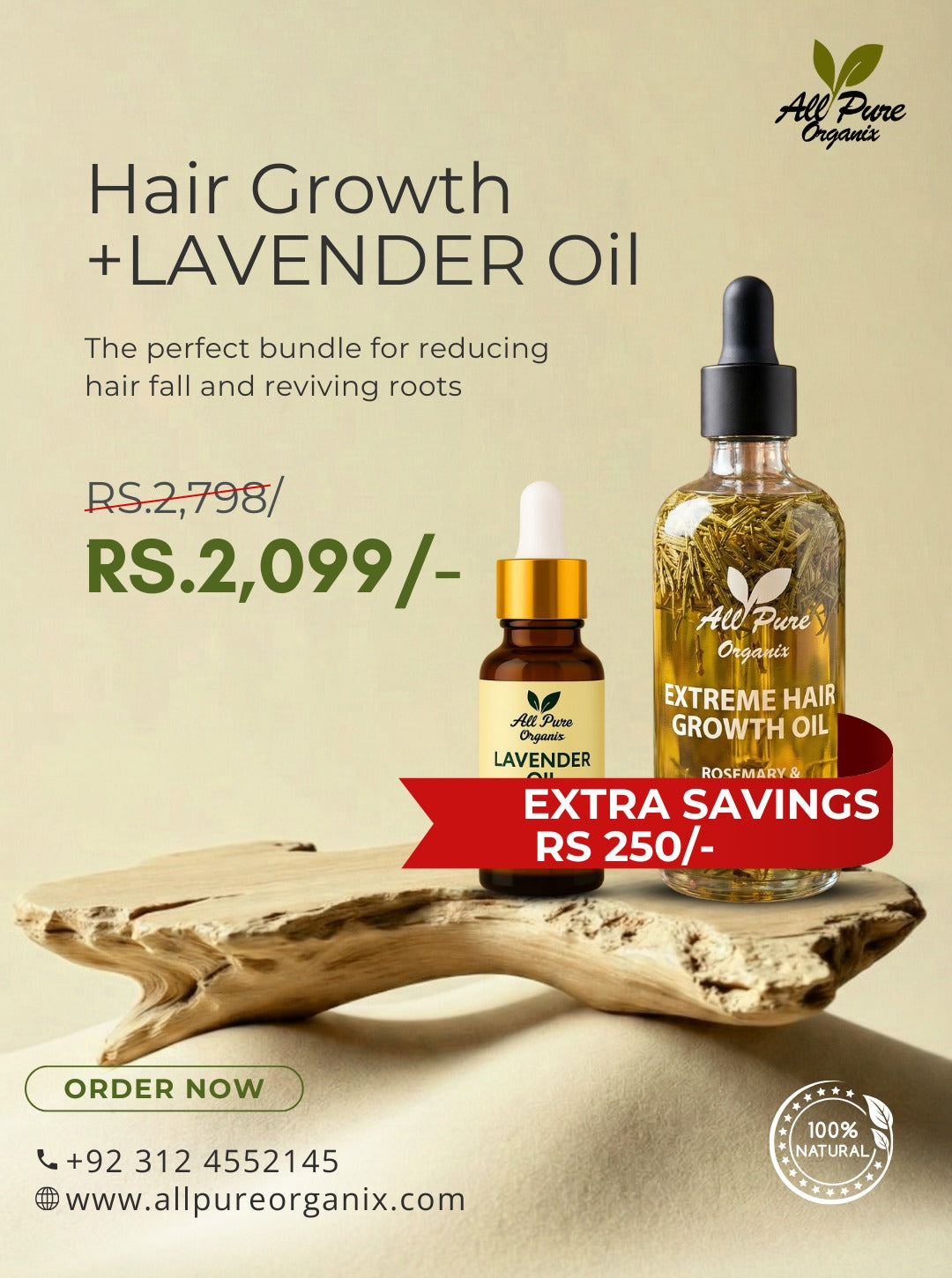 Lavender + Rosemary & Peppermint Oil – 100% Pure & Natural