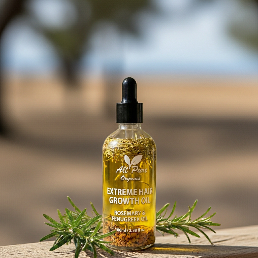 Rosemary & Fenugreek Extreme Hair Growth Oil – 100% Pure & Natural